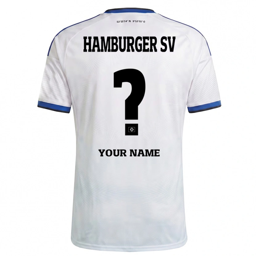 Danxen Homem Camisola Seu Nome #0 Branco Preto Azul Principal 2026/27 Camisa