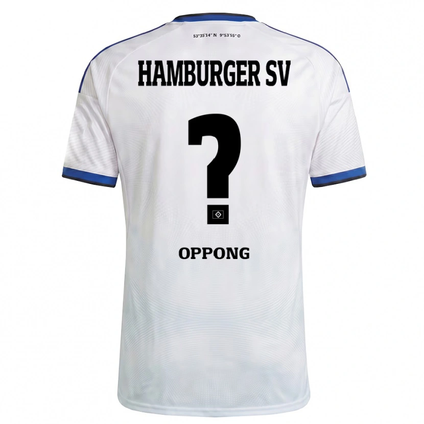 Danxen Homem Camisola Richard Oppong #0 Branco Preto Azul Principal 2026/27 Camisa