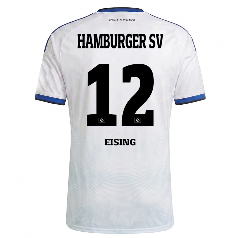 Danxen Homem Camisola Luis Eising #12 Branco Preto Azul Principal 2026/27 Camisa