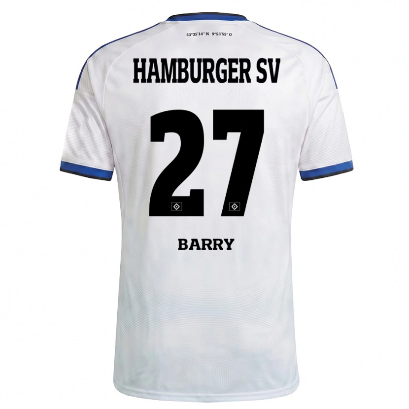 Danxen Homem Camisola Alpha Barry #27 Branco Preto Azul Principal 2026/27 Camisa