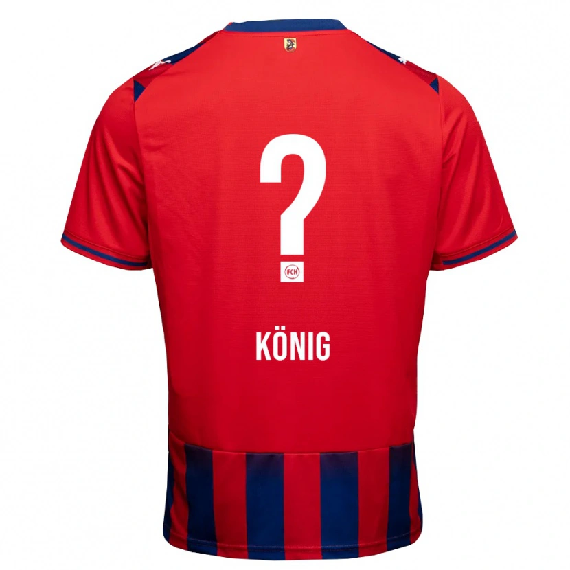 Danxen Homem Camisola Tom König #0 Azul Real Branco Vermelho Principal 2026/27 Camisa