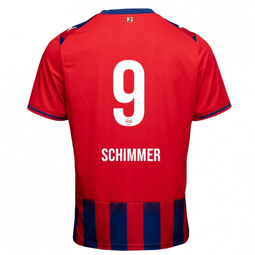 Danxen Homem Camisola Stefan Schimmer #9 Azul Real Branco Vermelho Principal 2026/27 Camisa