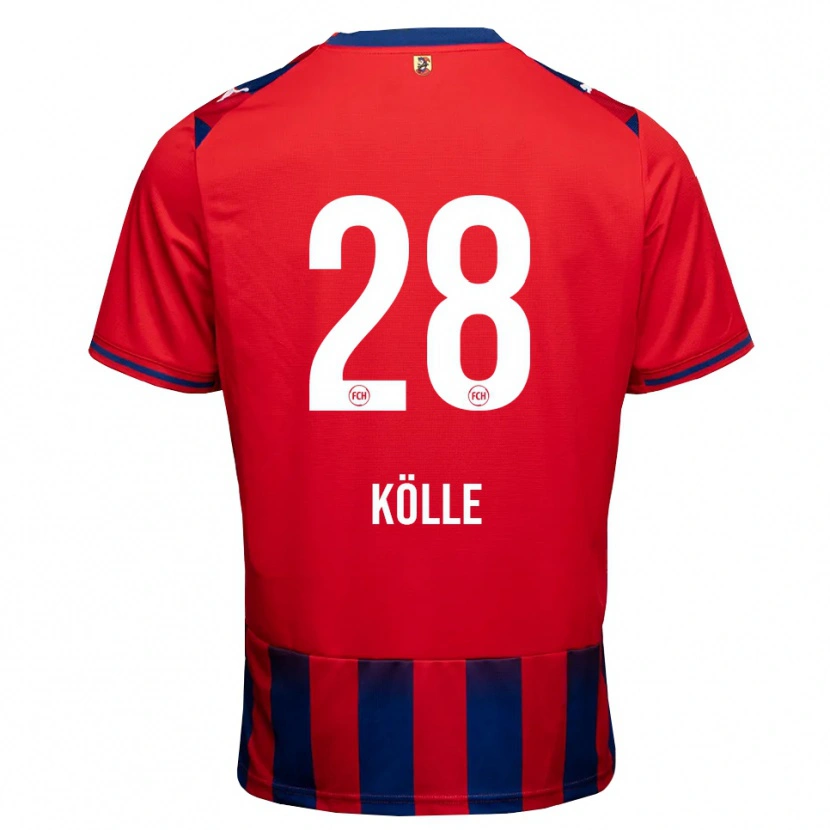 Danxen Homem Camisola Adam Kölle #28 Azul Real Branco Vermelho Principal 2026/27 Camisa