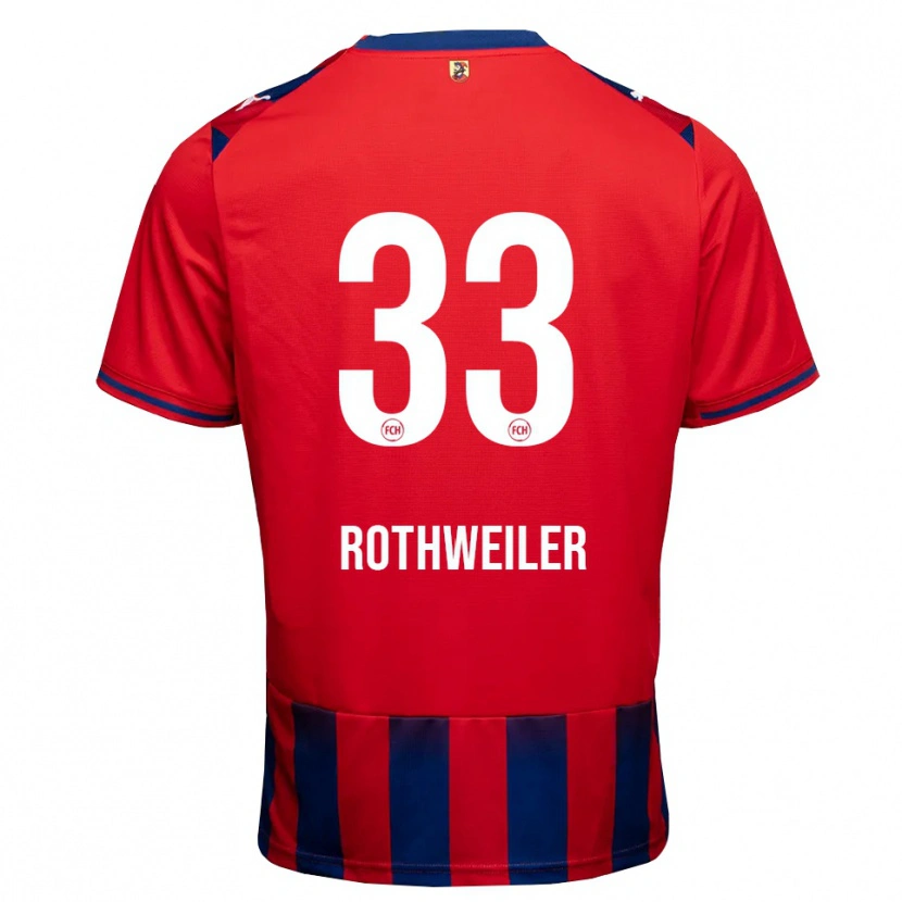 Danxen Homem Camisola Nick Rothweiler #33 Azul Real Branco Vermelho Principal 2026/27 Camisa