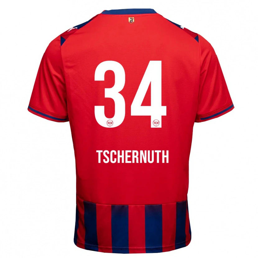 Danxen Homem Camisola Paul Tschernuth #34 Azul Real Branco Vermelho Principal 2026/27 Camisa