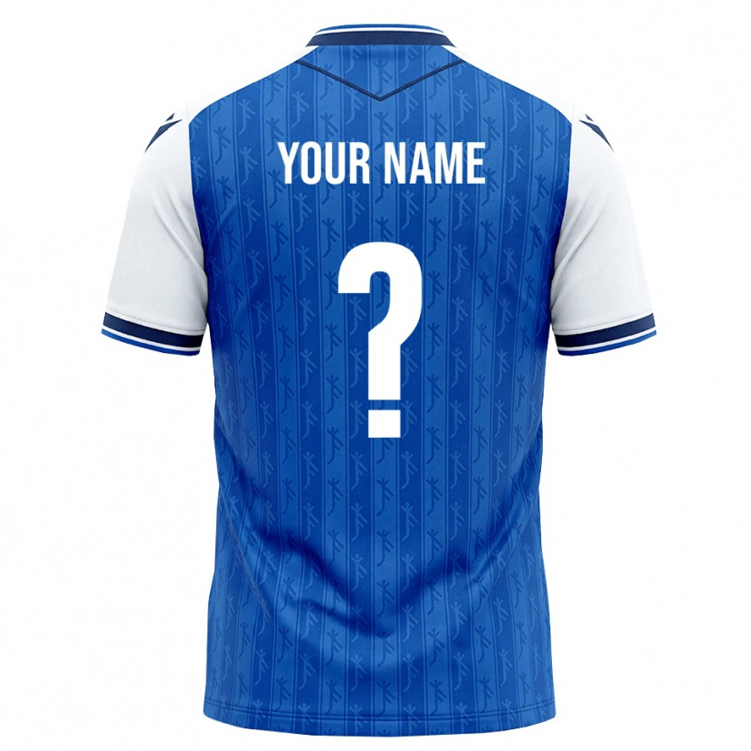 Danxen Homem Camisola Seu Nome #0 Azul Real Branco Principal 2026/27 Camisa