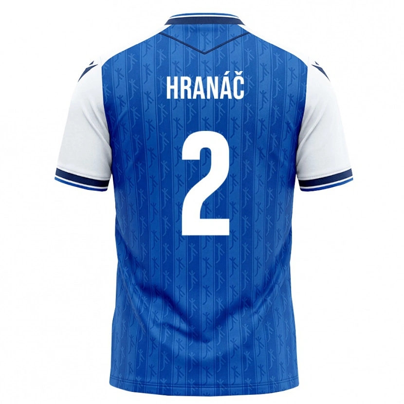 Danxen Homem Camisola Robin Hranac #2 Azul Real Branco Principal 2026/27 Camisa