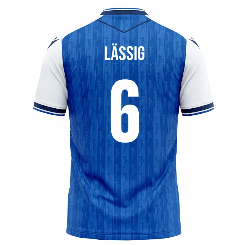 Danxen Homem Camisola Valentin Lässig #6 Azul Real Branco Principal 2026/27 Camisa