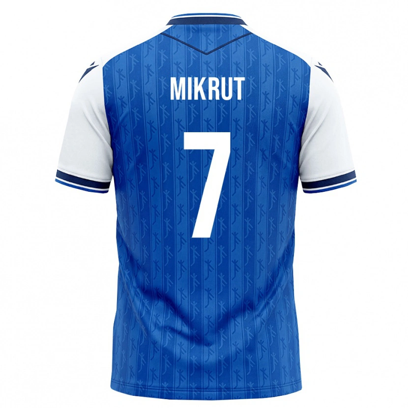 Danxen Homem Camisola Noah Mikrut #7 Azul Real Branco Principal 2026/27 Camisa