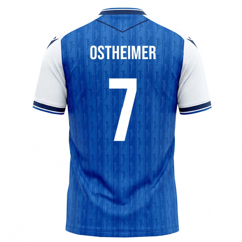 Danxen Homem Camisola Nevio Ostheimer #7 Azul Real Branco Principal 2026/27 Camisa