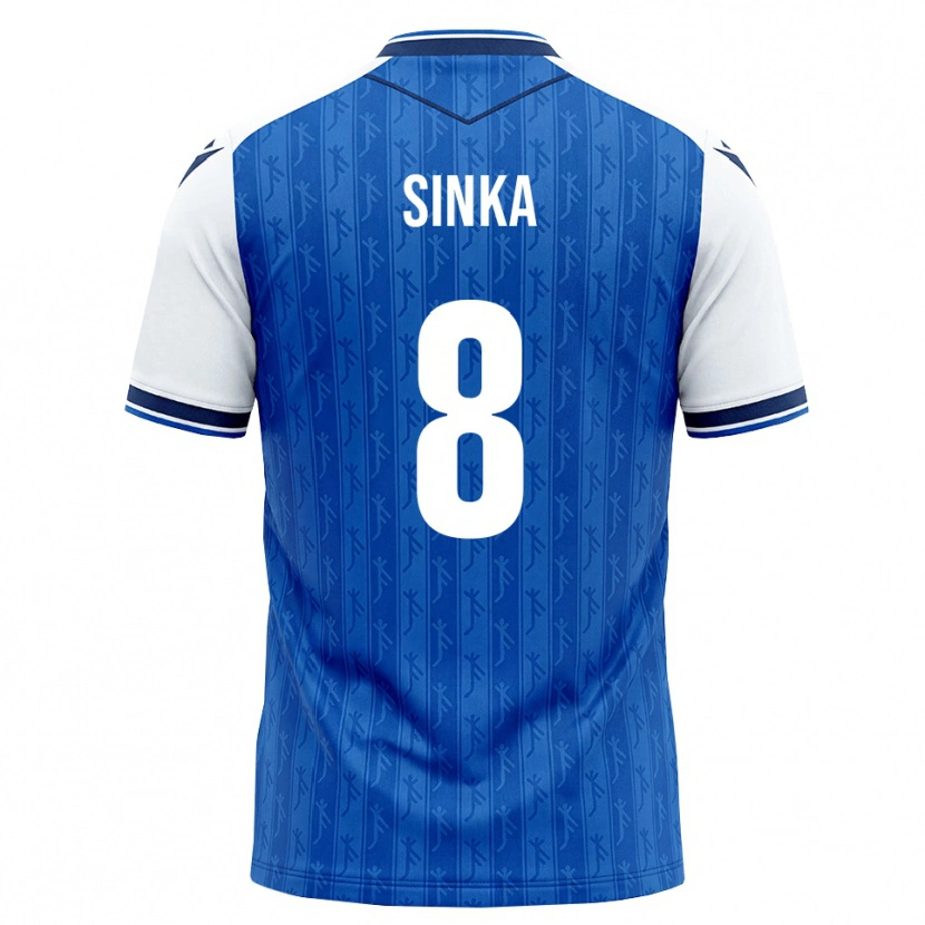 Danxen Homem Camisola Napsugár Sinka #8 Azul Real Branco Principal 2026/27 Camisa