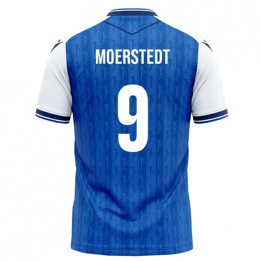 Danxen Homem Camisola Max Moerstedt #9 Azul Real Branco Principal 2026/27 Camisa