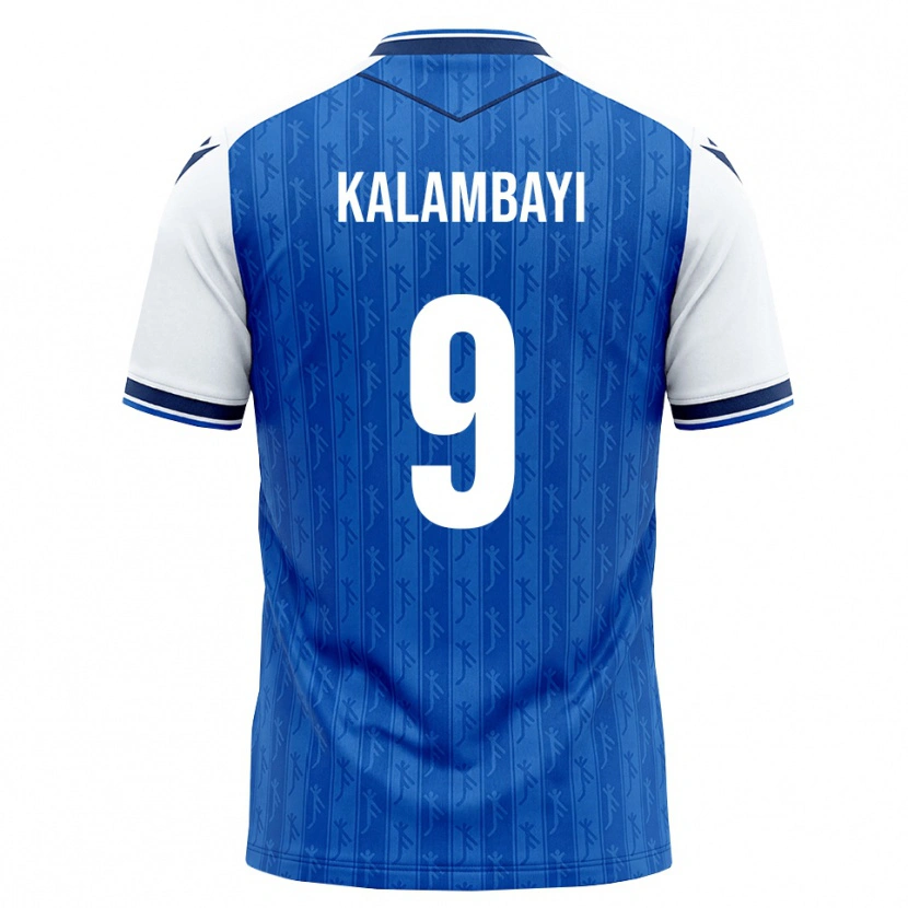 Danxen Homem Camisola Simon Kalambayi #9 Azul Real Branco Principal 2026/27 Camisa