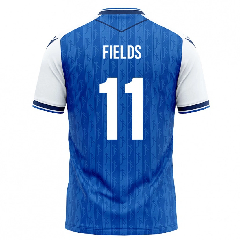 Danxen Homem Camisola Jykese Fields #11 Azul Real Branco Principal 2026/27 Camisa