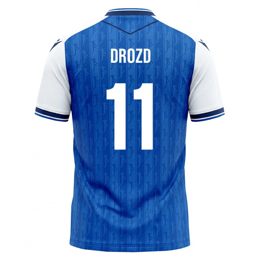 Danxen Homem Camisola Nikita Drozd #11 Azul Real Branco Principal 2026/27 Camisa