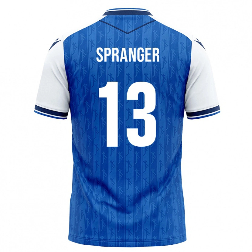 Danxen Homem Camisola Tristan Spranger #13 Azul Real Branco Principal 2026/27 Camisa