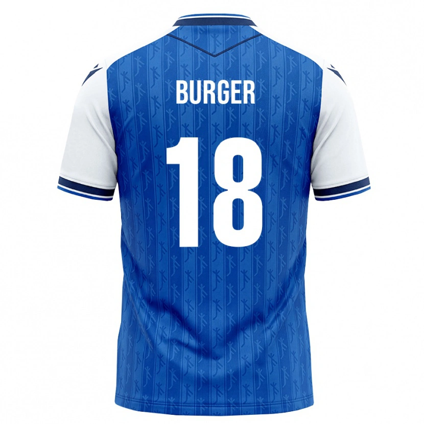 Danxen Homem Camisola Wouter Burger #18 Azul Real Branco Principal 2026/27 Camisa