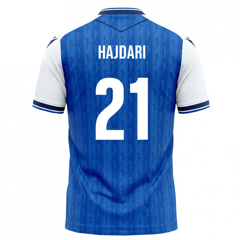 Danxen Homem Camisola Albian Hajdari #21 Azul Real Branco Principal 2026/27 Camisa