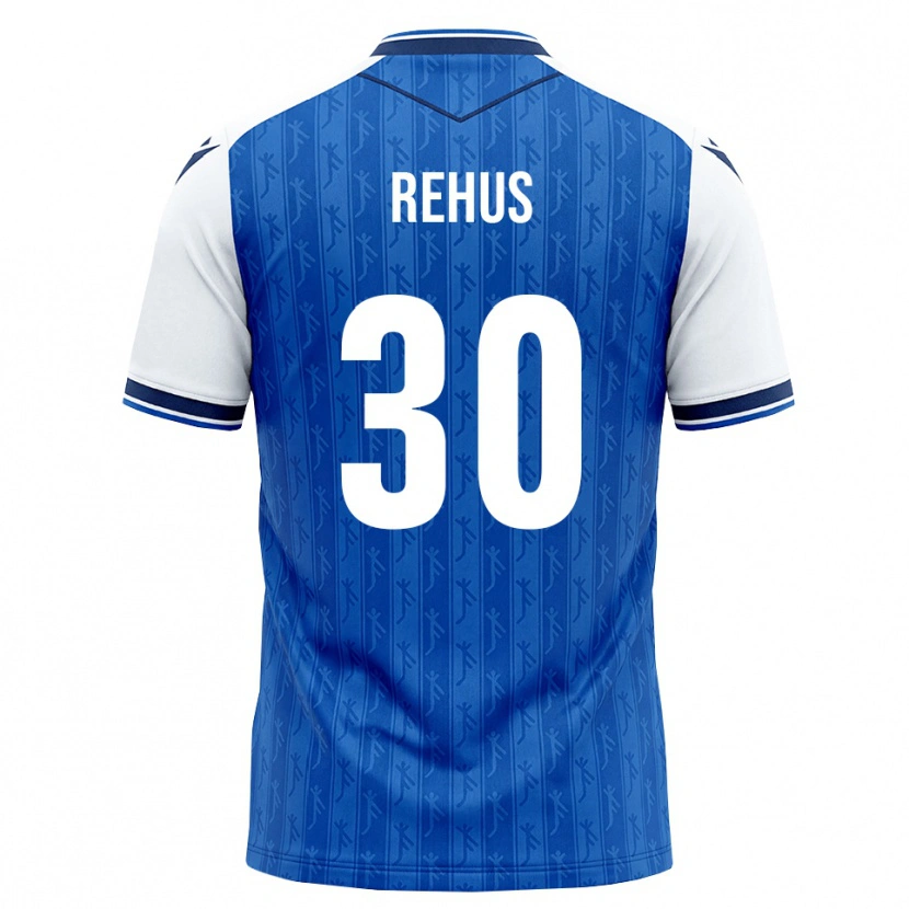 Danxen Homem Camisola Milan Rehus #30 Azul Real Branco Principal 2026/27 Camisa
