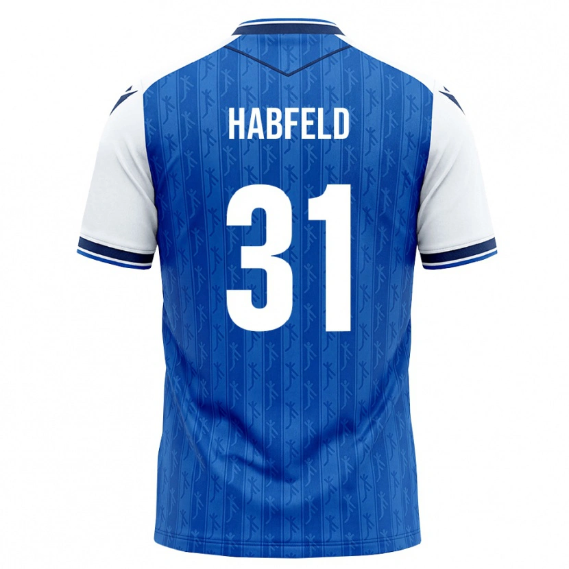 Danxen Homem Camisola Josef Haßfeld #31 Azul Real Branco Principal 2026/27 Camisa