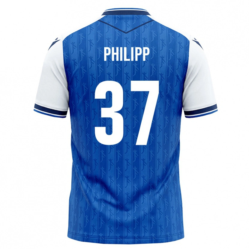 Danxen Homem Camisola Luca Philipp #37 Azul Real Branco Principal 2026/27 Camisa