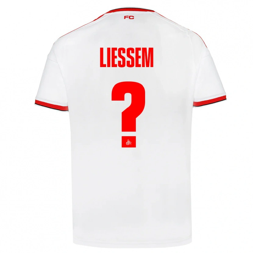 Danxen Homem Camisola Levi Ließem #0 Branco Vermelho Preto Principal 2026/27 Camisa