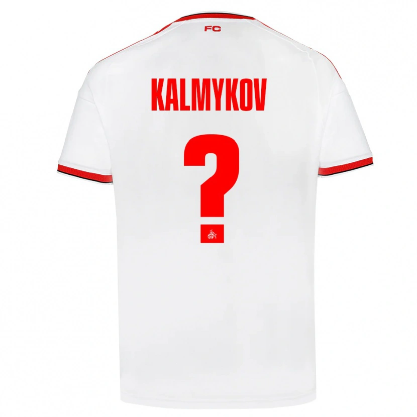 Danxen Homem Camisola Arthur Kalmykov #0 Branco Vermelho Preto Principal 2026/27 Camisa