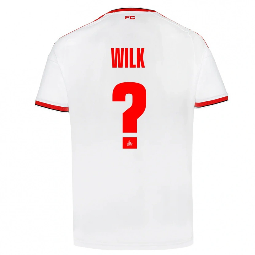 Danxen Homem Camisola Emil Wilk #0 Branco Vermelho Preto Principal 2026/27 Camisa