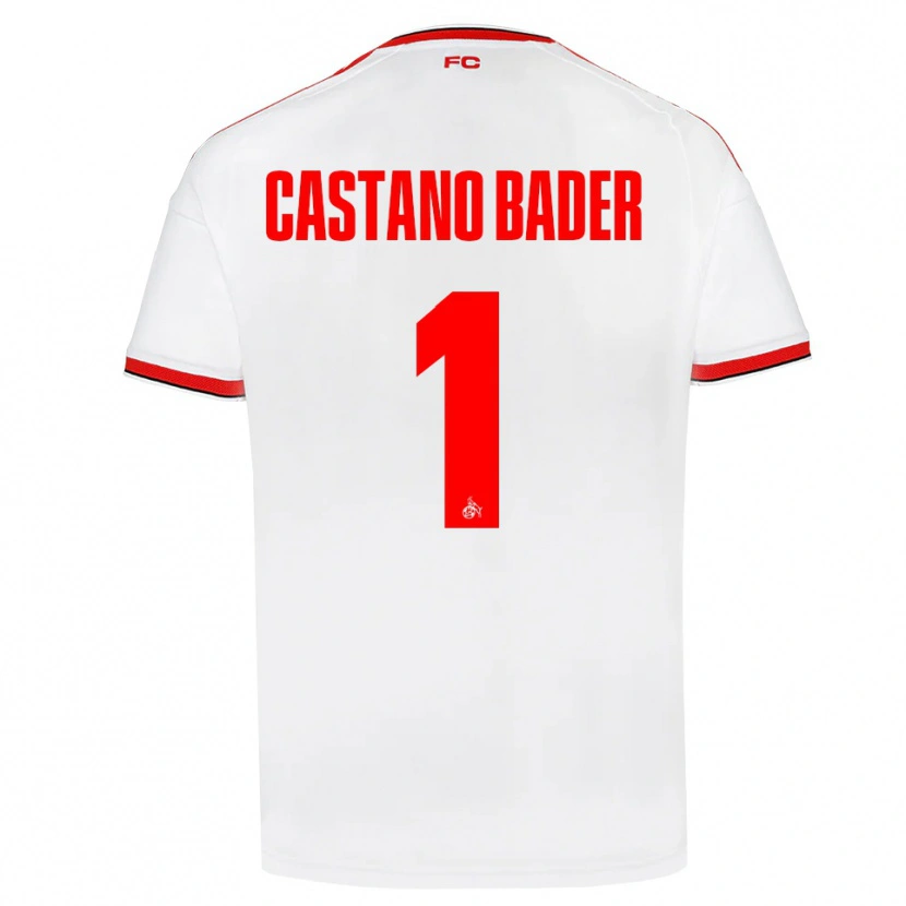 Danxen Homem Camisola Simeon Castano Bader #1 Branco Vermelho Preto Principal 2026/27 Camisa