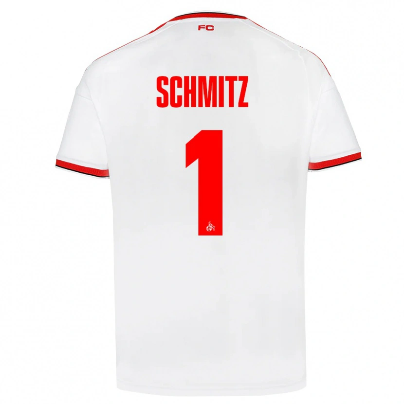 Danxen Homem Camisola Lisa Schmitz #1 Branco Vermelho Preto Principal 2026/27 Camisa
