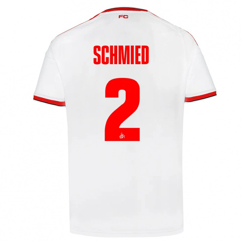 Danxen Homem Camisola Joël Schmied #2 Branco Vermelho Preto Principal 2026/27 Camisa