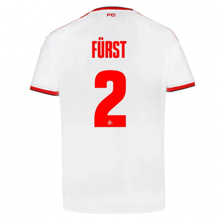 Danxen Homem Camisola David Fürst #2 Branco Vermelho Preto Principal 2026/27 Camisa