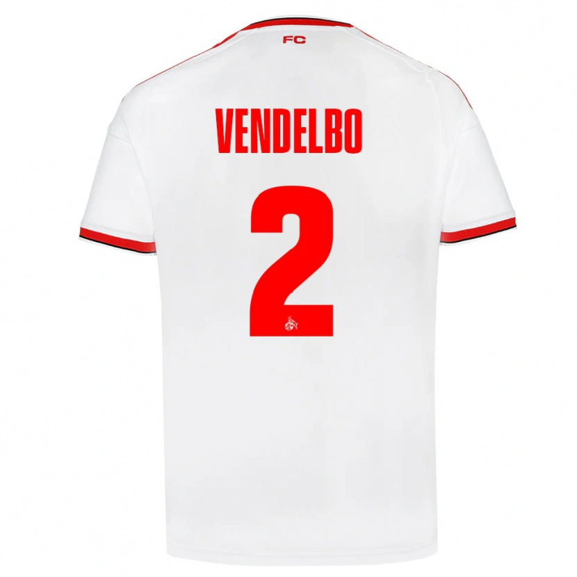 Danxen Homem Camisola Sofie Vendelbo #2 Branco Vermelho Preto Principal 2026/27 Camisa