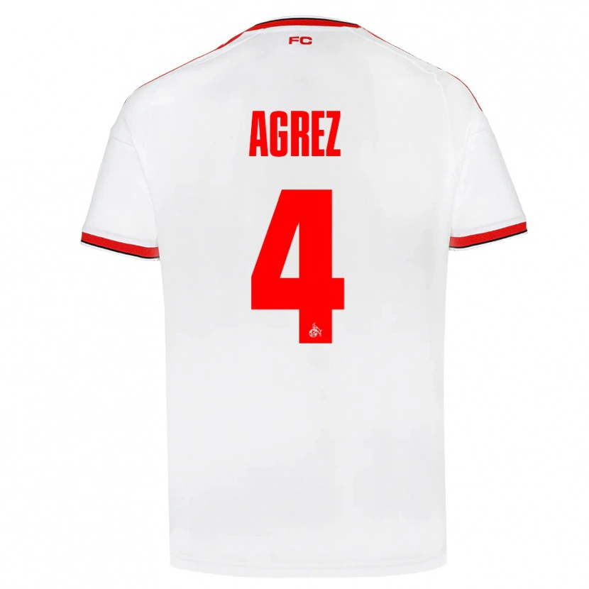 Danxen Homem Camisola Sara Agrež #4 Branco Vermelho Preto Principal 2026/27 Camisa