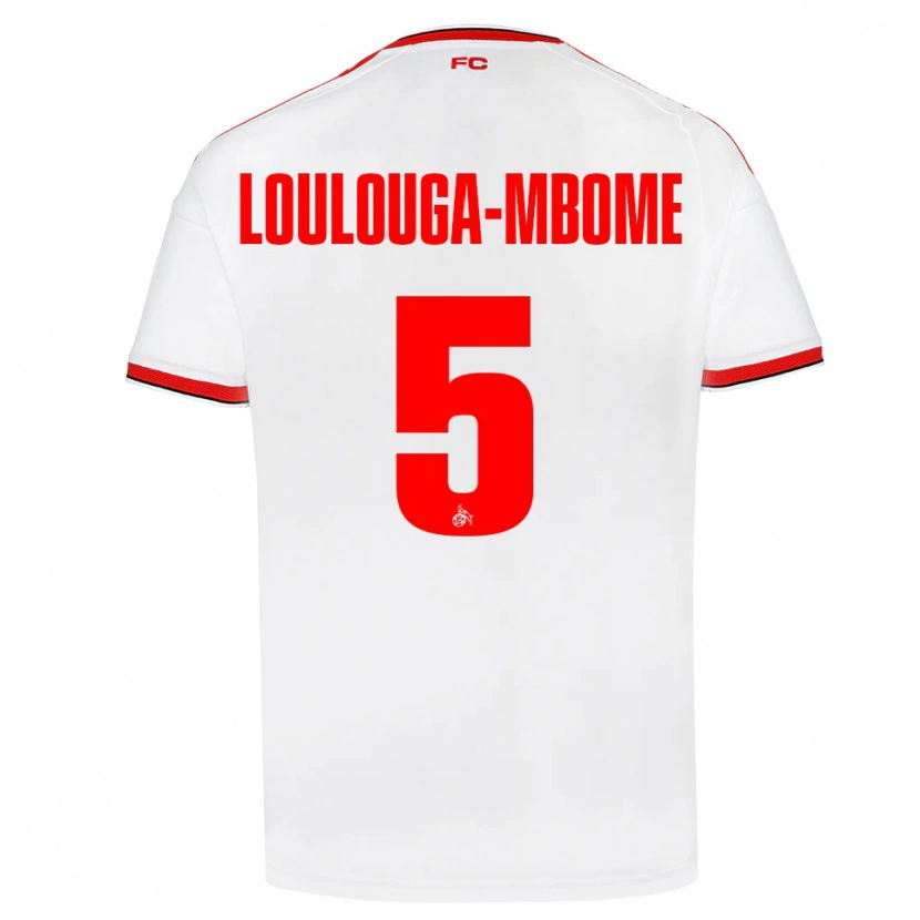 Danxen Homem Camisola Pascal Loulouga-Mbome #5 Branco Vermelho Preto Principal 2026/27 Camisa