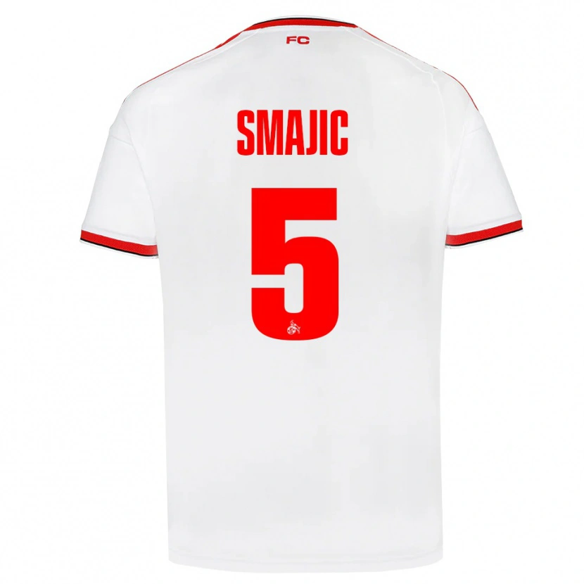 Danxen Homem Camisola Rijad Smajic #5 Branco Vermelho Preto Principal 2026/27 Camisa
