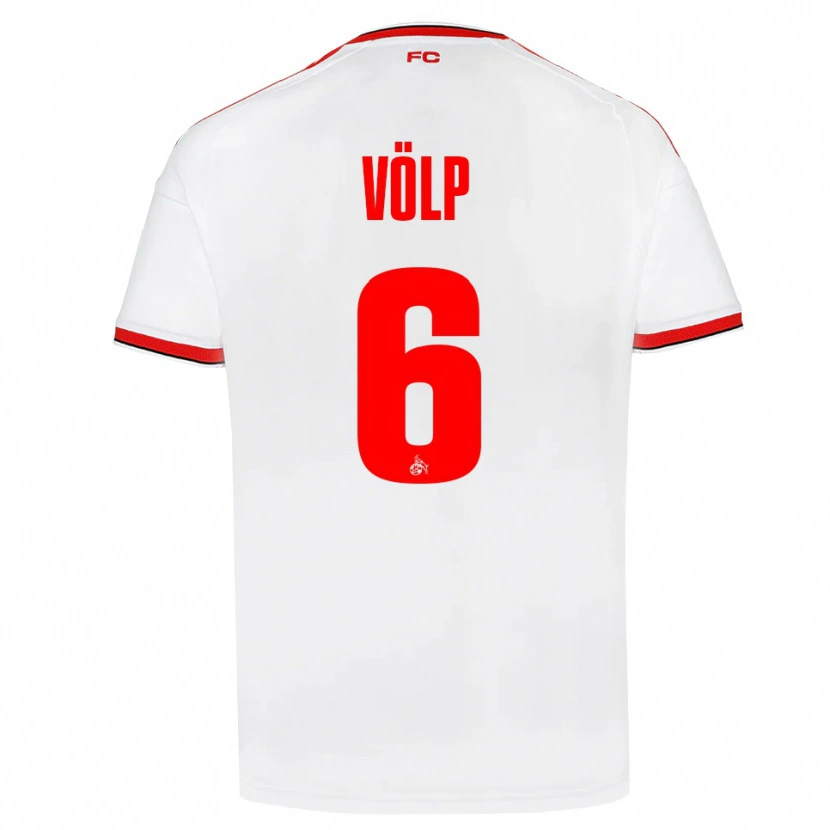Danxen Homem Camisola Lennard Völp #6 Branco Vermelho Preto Principal 2026/27 Camisa