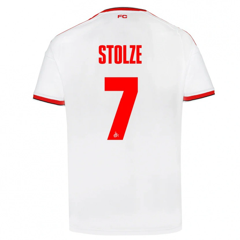 Danxen Homem Camisola Anna-Lena Stolze #7 Branco Vermelho Preto Principal 2026/27 Camisa
