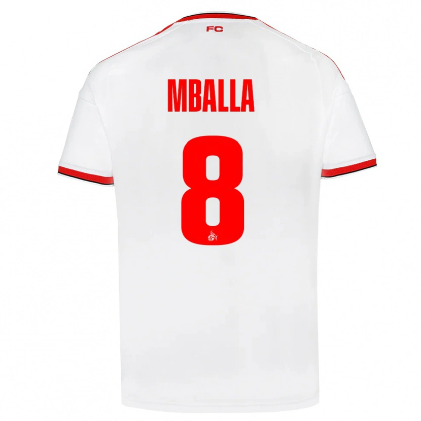 Danxen Homem Camisola Loiks Mballa #8 Branco Vermelho Preto Principal 2026/27 Camisa