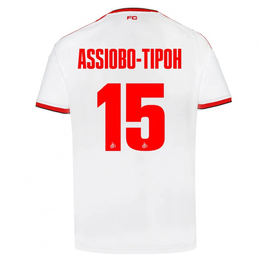 Danxen Homem Camisola Elfried Assiobo-Tipoh #15 Branco Vermelho Preto Principal 2026/27 Camisa