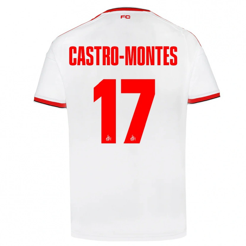 Danxen Homem Camisola Alessio Castro-Montes #17 Branco Vermelho Preto Principal 2026/27 Camisa