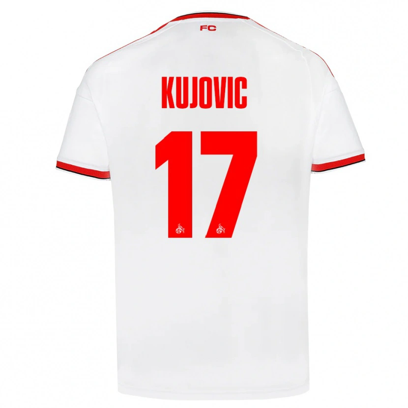 Danxen Homem Camisola Emin Kujovic #17 Branco Vermelho Preto Principal 2026/27 Camisa
