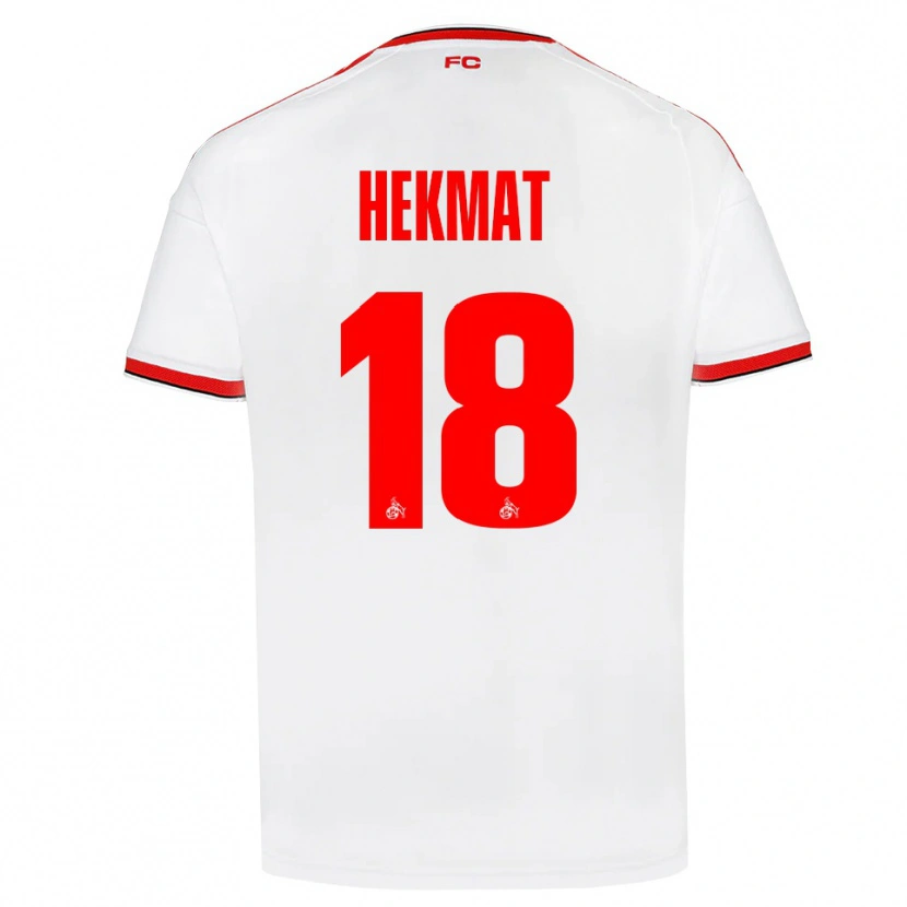 Danxen Homem Camisola Kian Hekmat #18 Branco Vermelho Preto Principal 2026/27 Camisa
