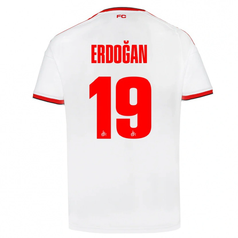 Danxen Homem Camisola Eymen Erdoğan #19 Branco Vermelho Preto Principal 2026/27 Camisa