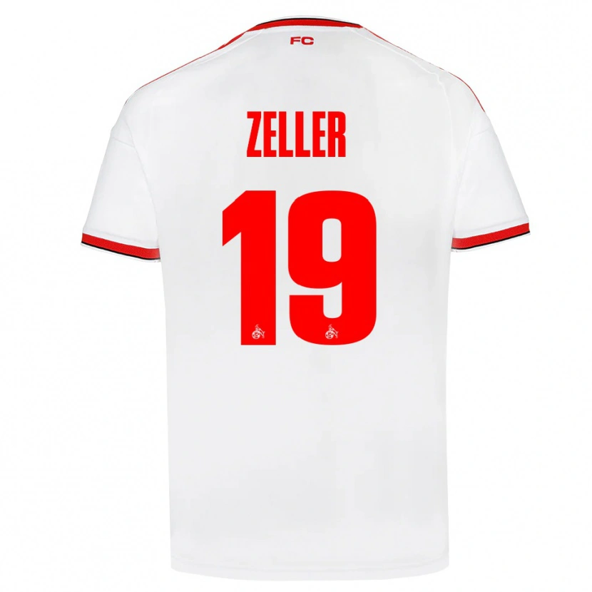 Danxen Homem Camisola Dóra Zeller #19 Branco Vermelho Preto Principal 2026/27 Camisa