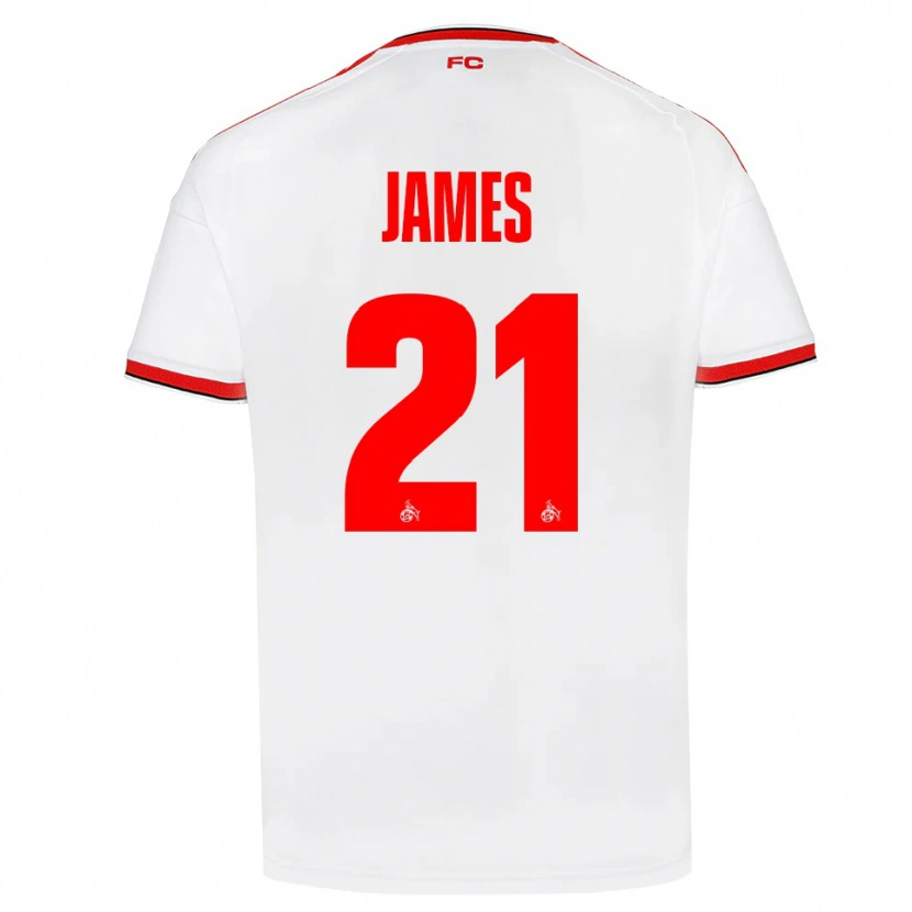 Danxen Homem Camisola Martin James #21 Branco Vermelho Preto Principal 2026/27 Camisa