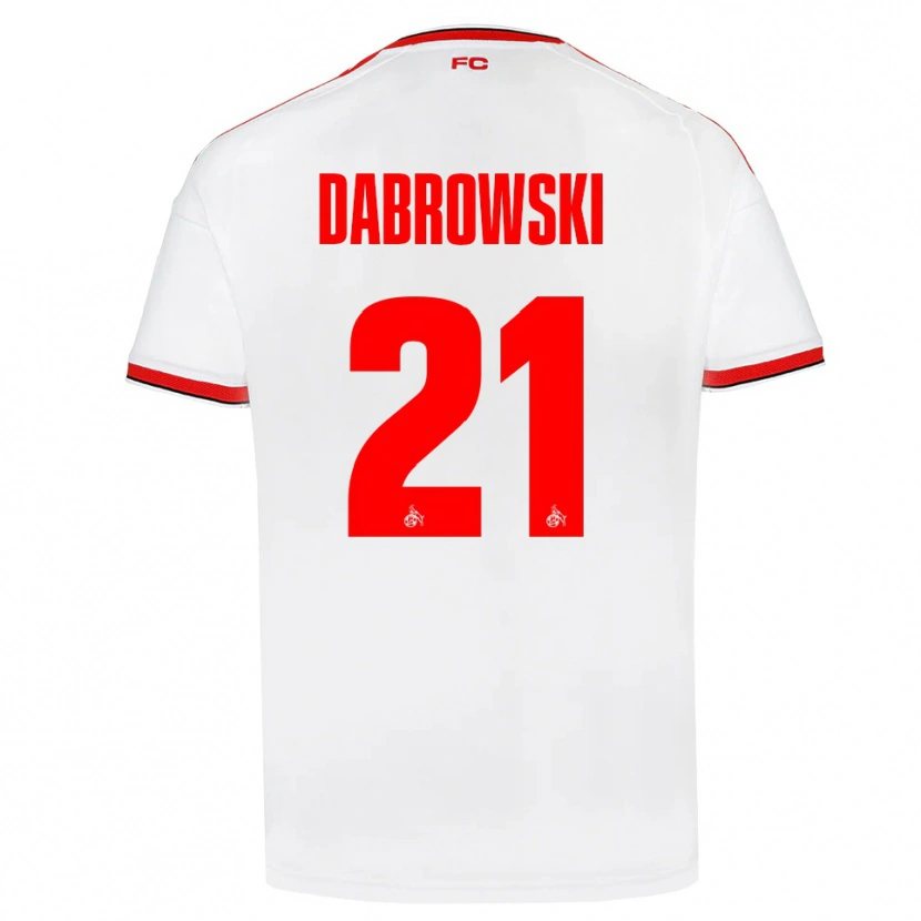 Danxen Homem Camisola Luc Dabrowski #21 Branco Vermelho Preto Principal 2026/27 Camisa