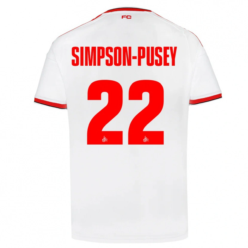 Danxen Homem Camisola Jahmai Simpson-Pusey #22 Branco Vermelho Preto Principal 2026/27 Camisa