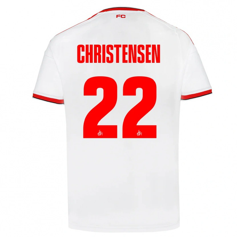 Danxen Homem Camisola Jacob Christensen #22 Branco Vermelho Preto Principal 2026/27 Camisa