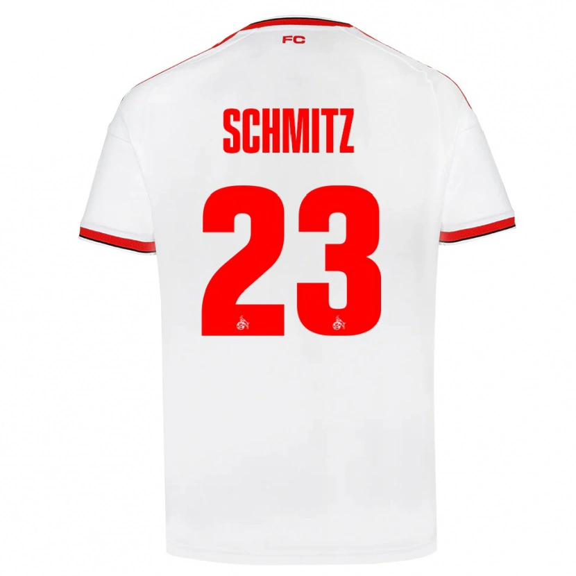 Danxen Homem Camisola Timo Schmitz #23 Branco Vermelho Preto Principal 2026/27 Camisa